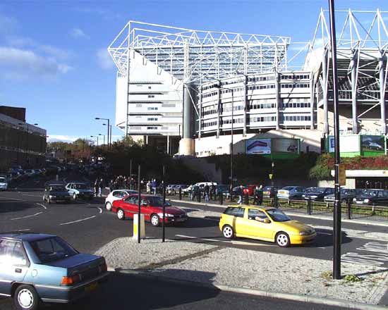 Barrack Road and the football stadium