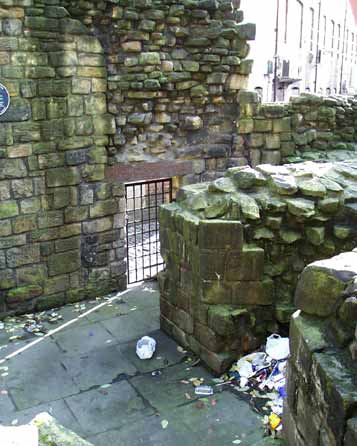 Tower remains at Gallowgate Coach Station