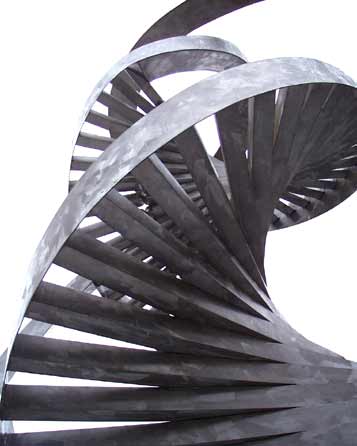Spiral sculpture looks like DNA