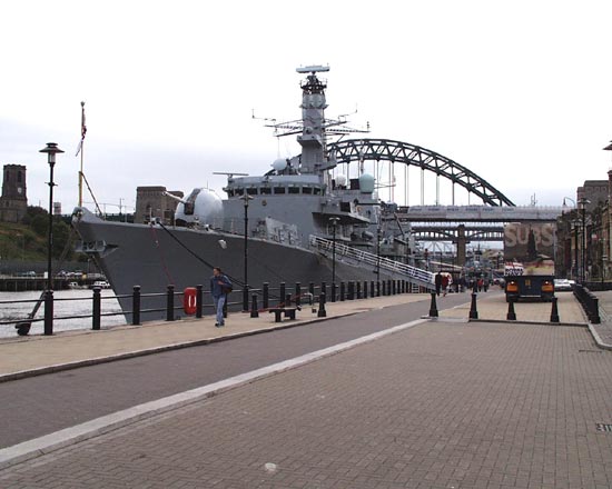HMS Richmond looks seaward