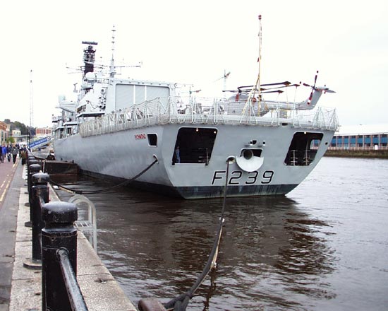 HMS Richmond, stern view