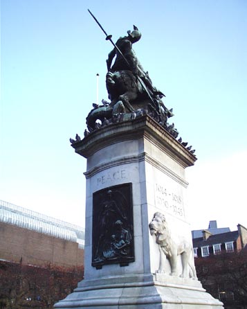 The memorial pleads for peace
