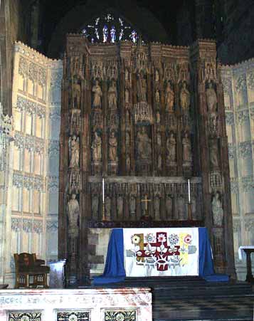 The altar and reredos